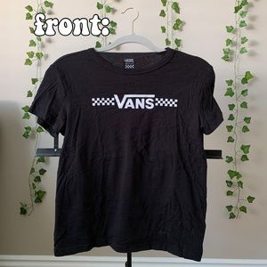 Vans Women’s Black Checkered T-Shirt